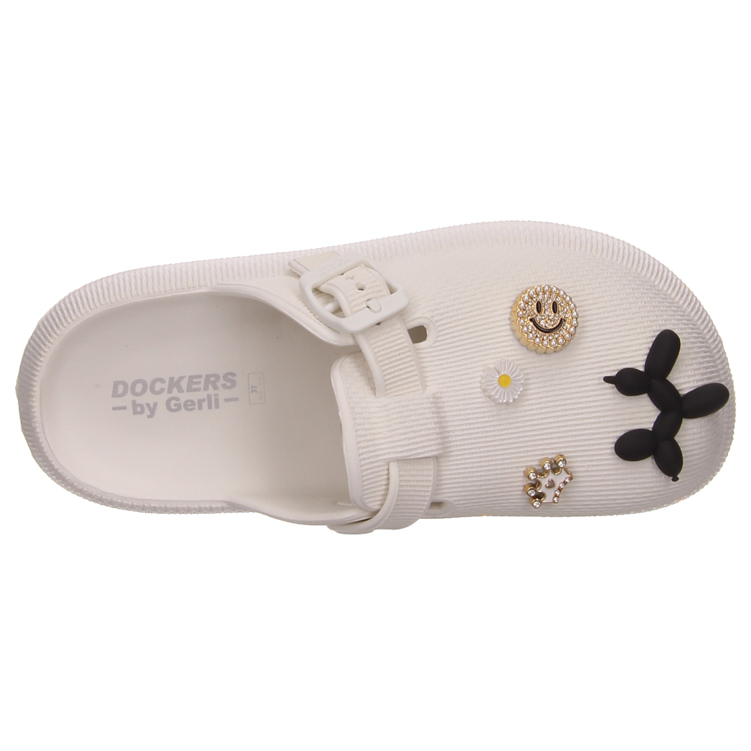 Dockers Pantoletten weiß weiss/weiss kombi