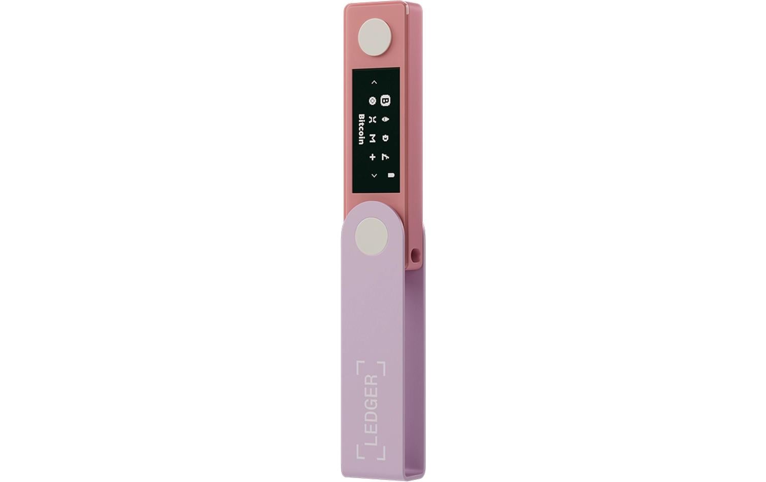 Nano X Pastel Pink<br>Crypto-Hardware-Wallet mit Bluetooth zum Kaufen, Verwalten und Vermehren digitaler Vermögenswerte