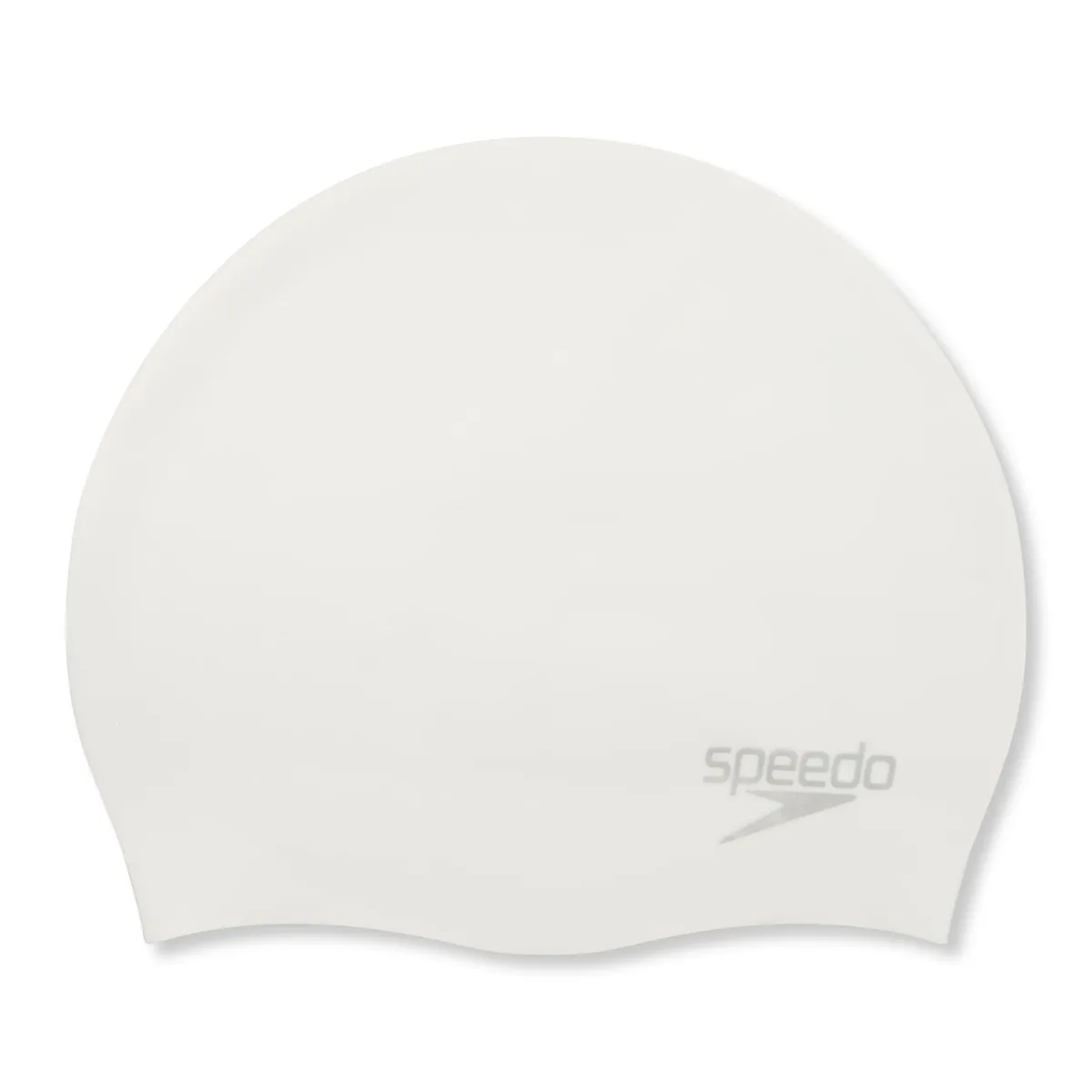 Speedo Plain Moulded Silicone Cap White