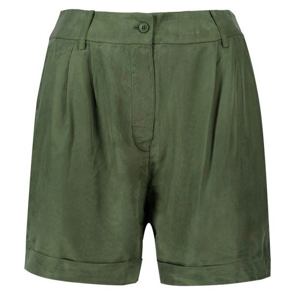 Superdry Studios Cupro Shorts Castanho S Mulher