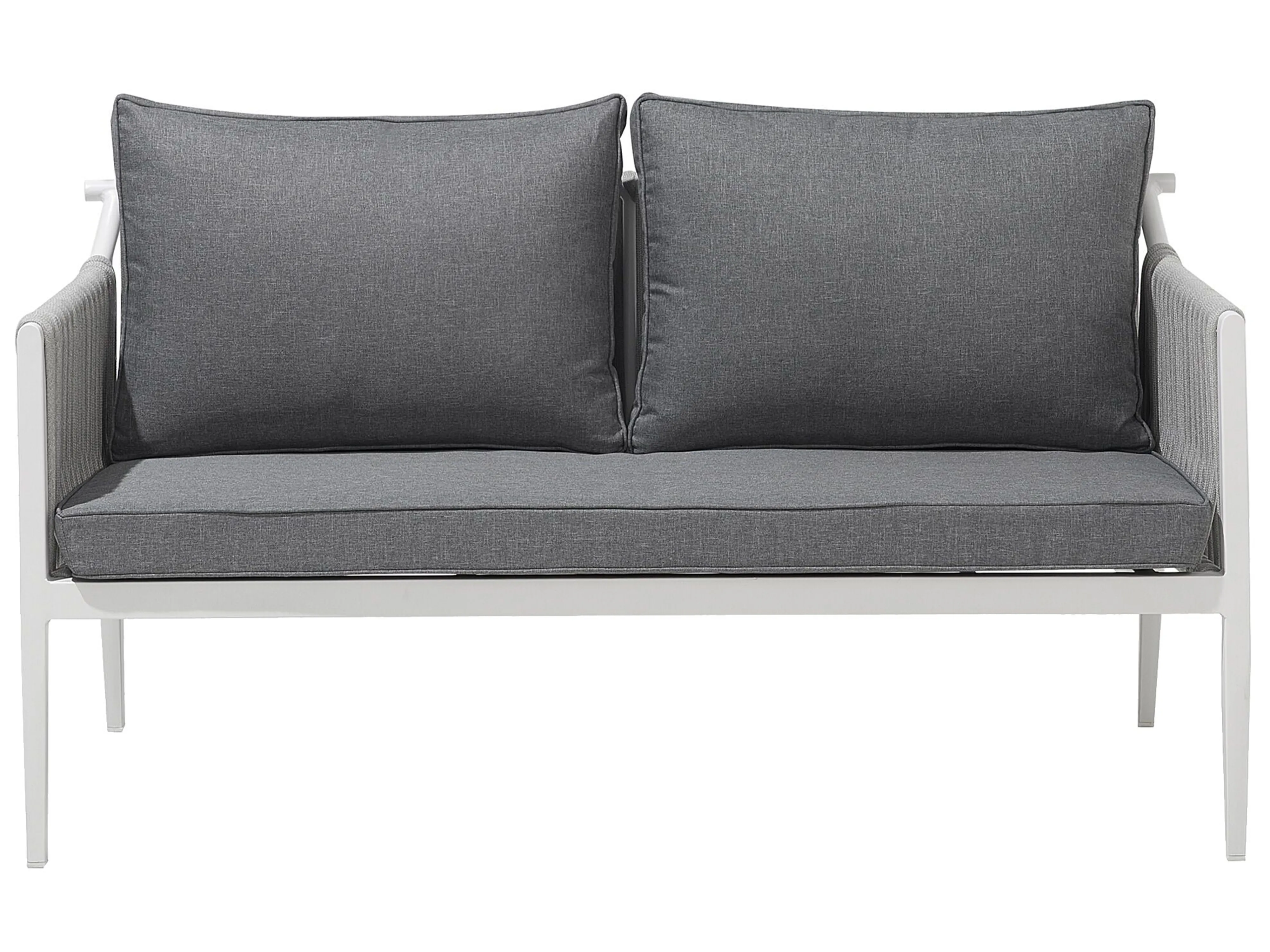 Loungeset met tafel 4-zits LATINA Metaal Grijs