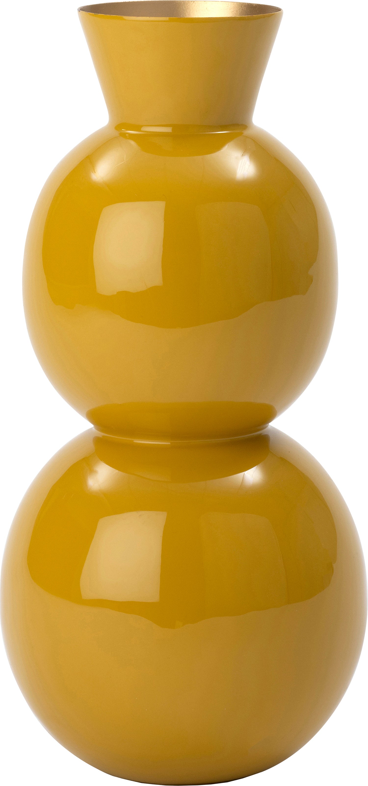 Intratuin vaas Lieve geel D 18 H 37,5 cm
