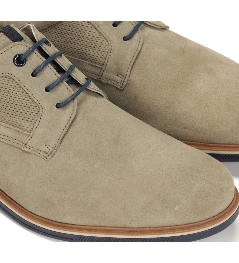 Sapatos de couro Tristan Taupe da Fluchos