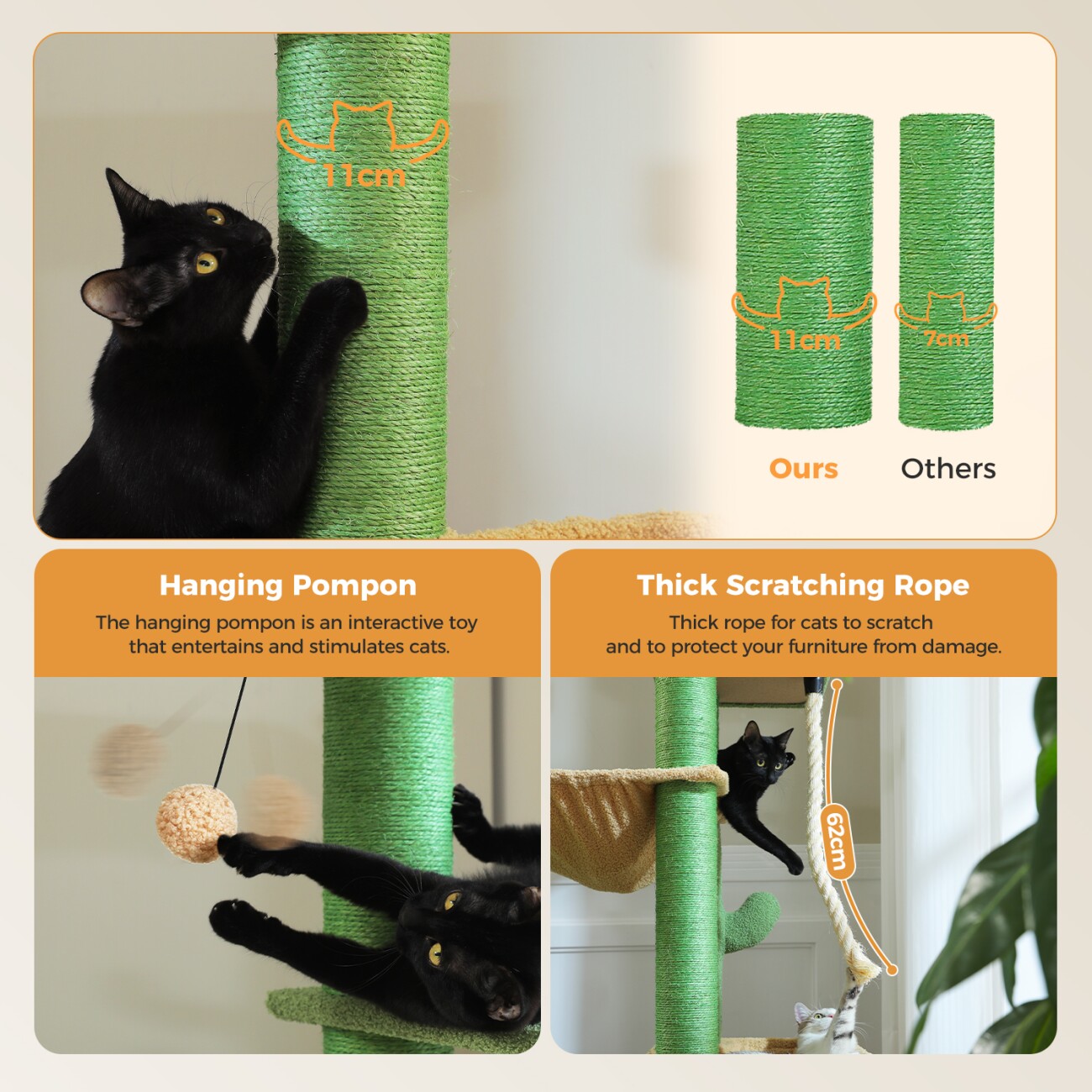 Pawz Road Kratzbaum Grosse Katzen stabil