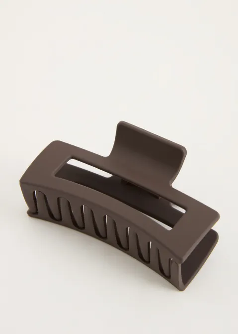 Haarclip vierkant bruin (BRN.D)