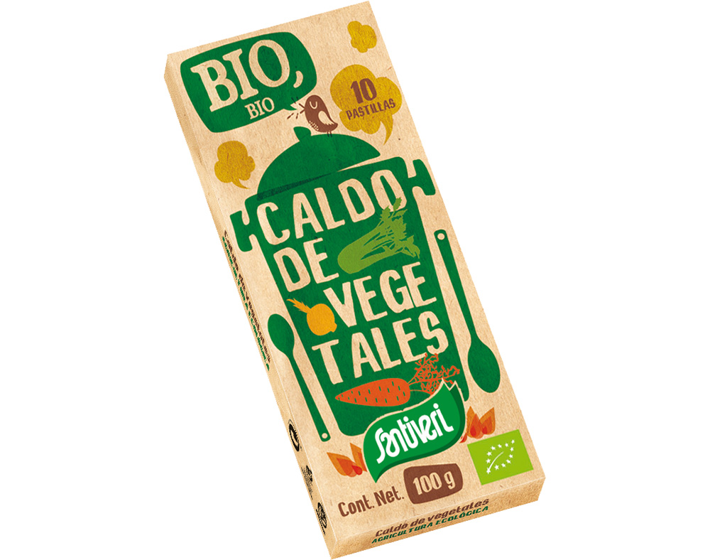 CALDO SANTIVERI VEGETAL BIOLÓGICO 100G