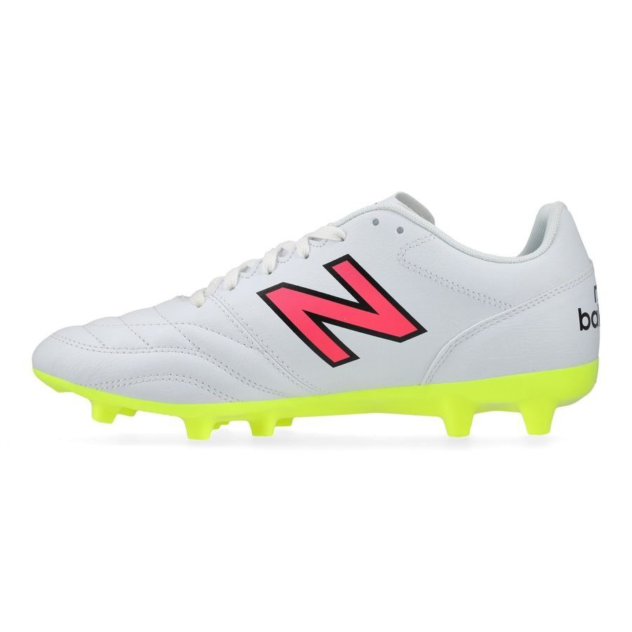 New Balance 442 2.0 Academy FG - Blanc/Violet/Jaune Fluo