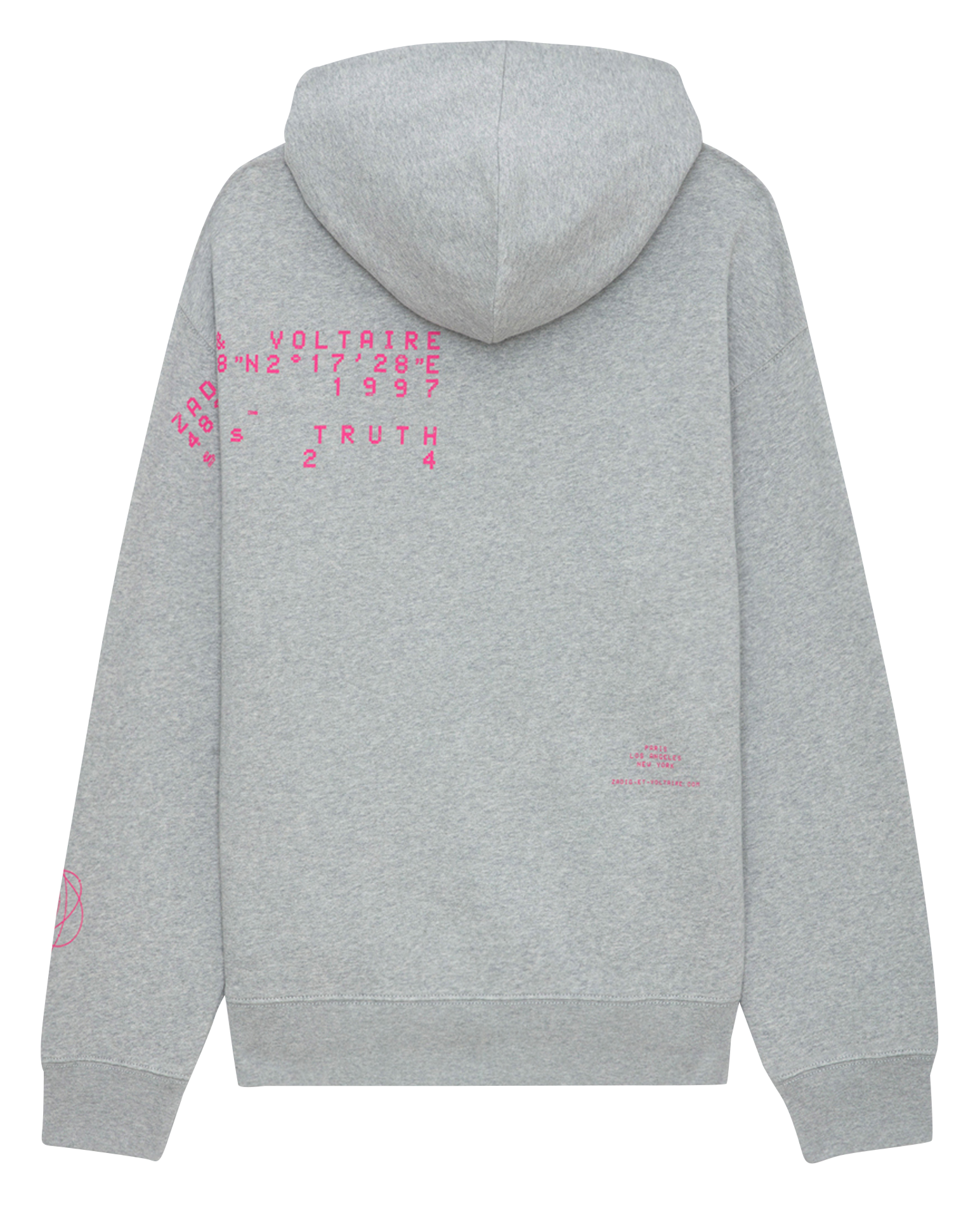 NILS - Sweatshirt ample à capuche en coton bio | Gris