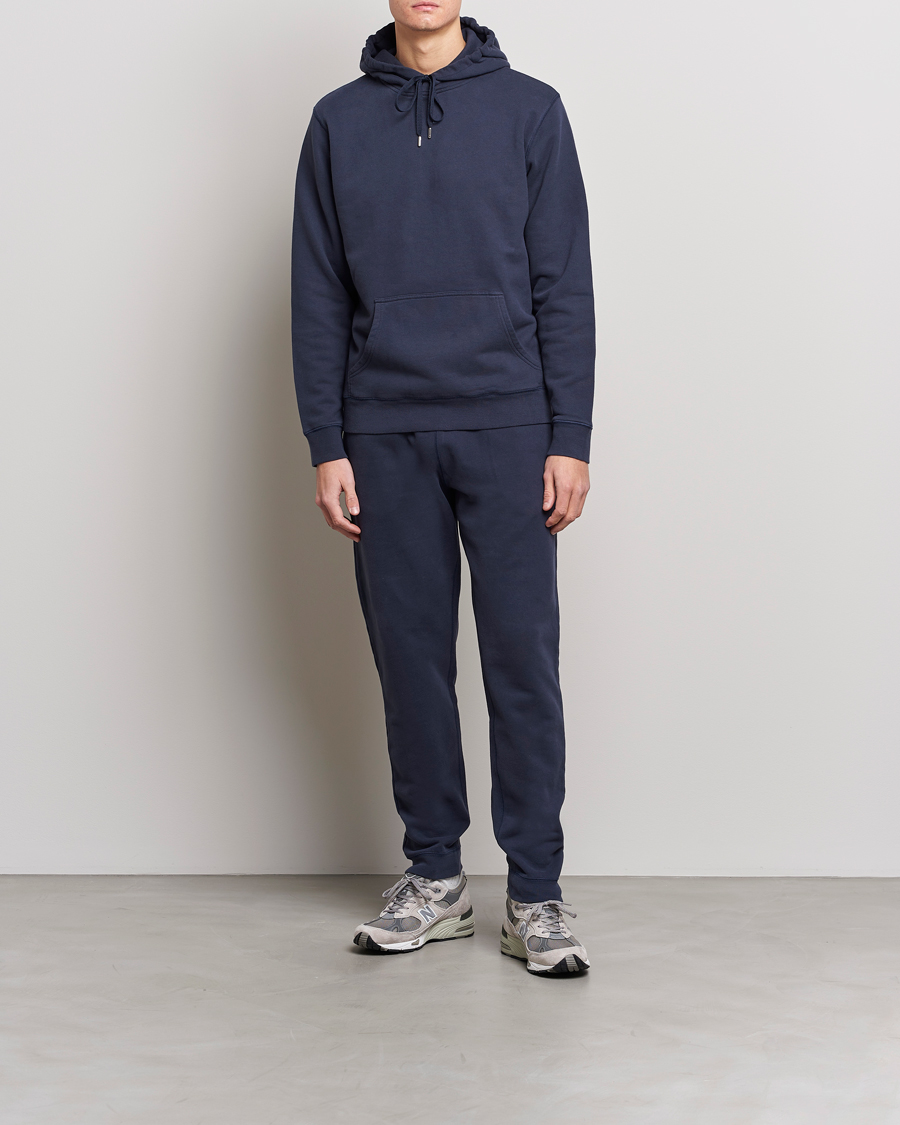 Sunspel Cotton Loopback Track Pants Navy