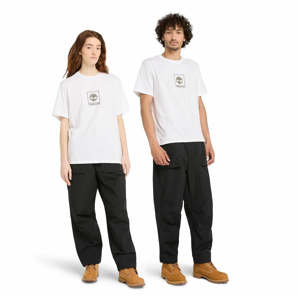 TIMBERLAND<br>Camiseta de gola redonda com logotipo