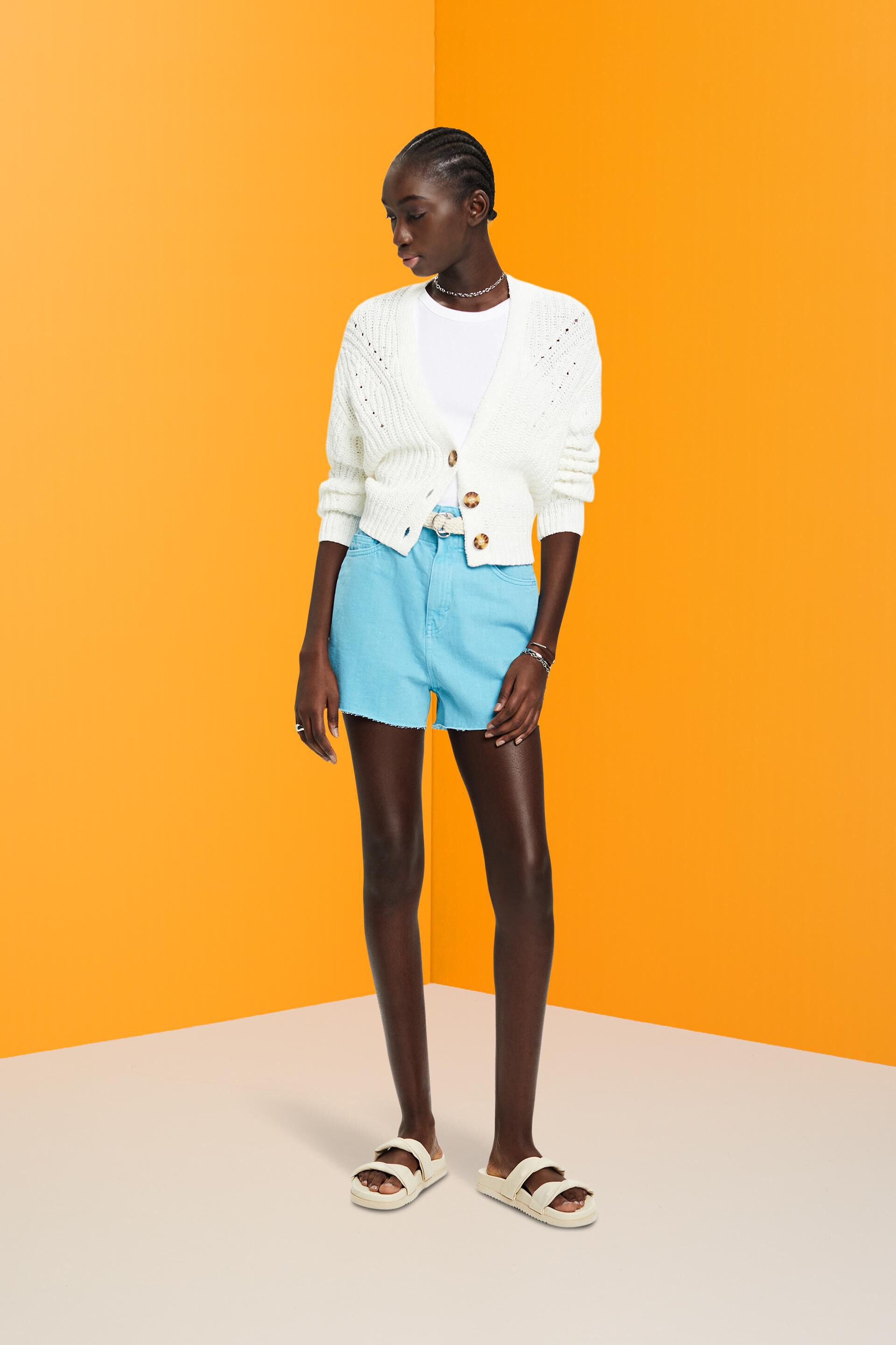 Short en jean coupé