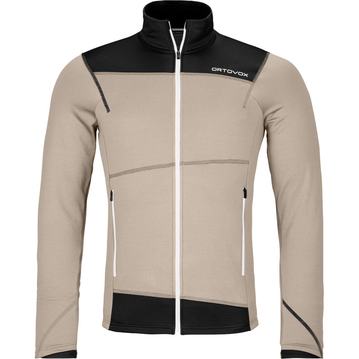 ORTOVOX Fleece Light Jacke Herren grey sand