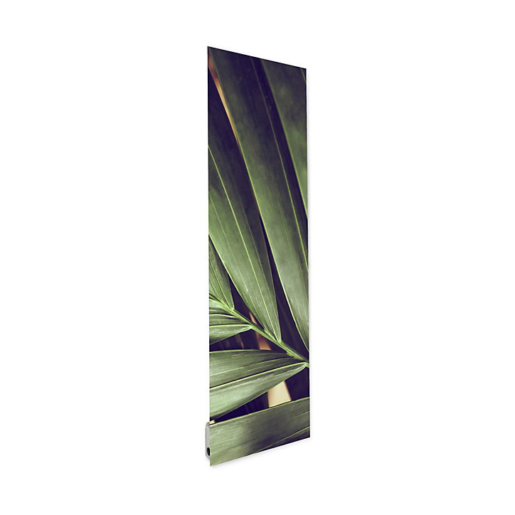 Radiateur électrique à rayonnement Ilo Emeraude en verre design Feuille de Palmier 500W