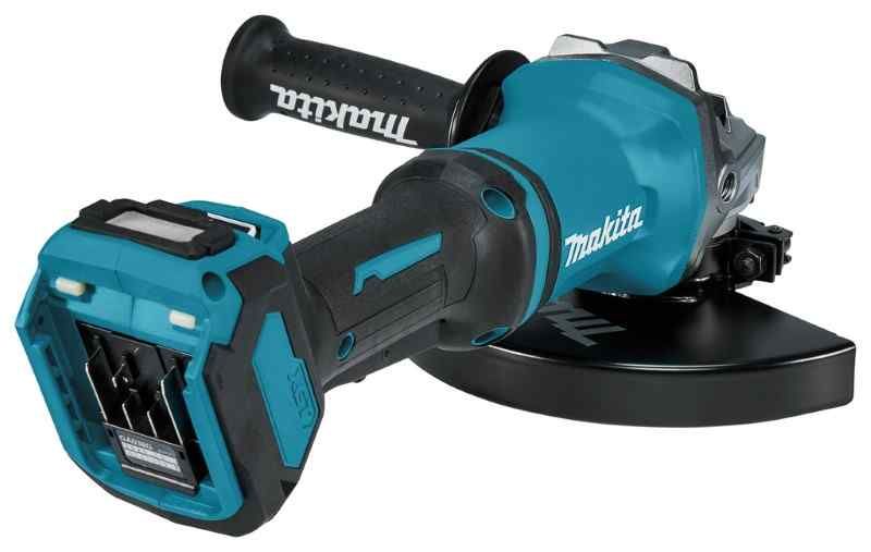Makita GA038GZ04 40 V Max Haakse slijper 230 mm zonder accu's en lader, in doos, met veiligheidsschakelaar
