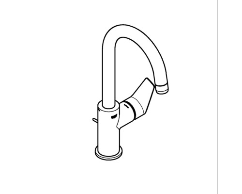 Grohe Quickfix wastafelmengkraan START EDGE 2020 chroom 23776001
