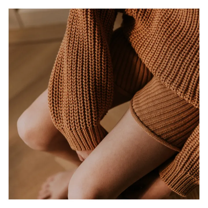 Yuki Shorts Maille Coton Bio | Camel