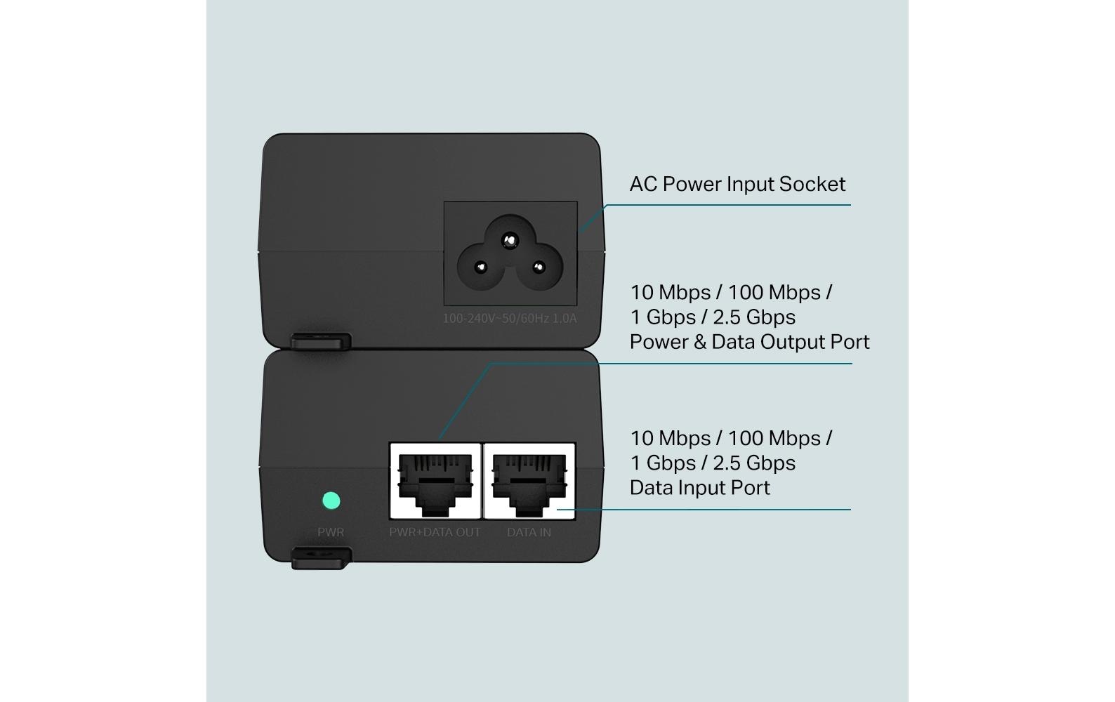 PoE+ Injector TL-POE260S2.5G PoE+ Injector