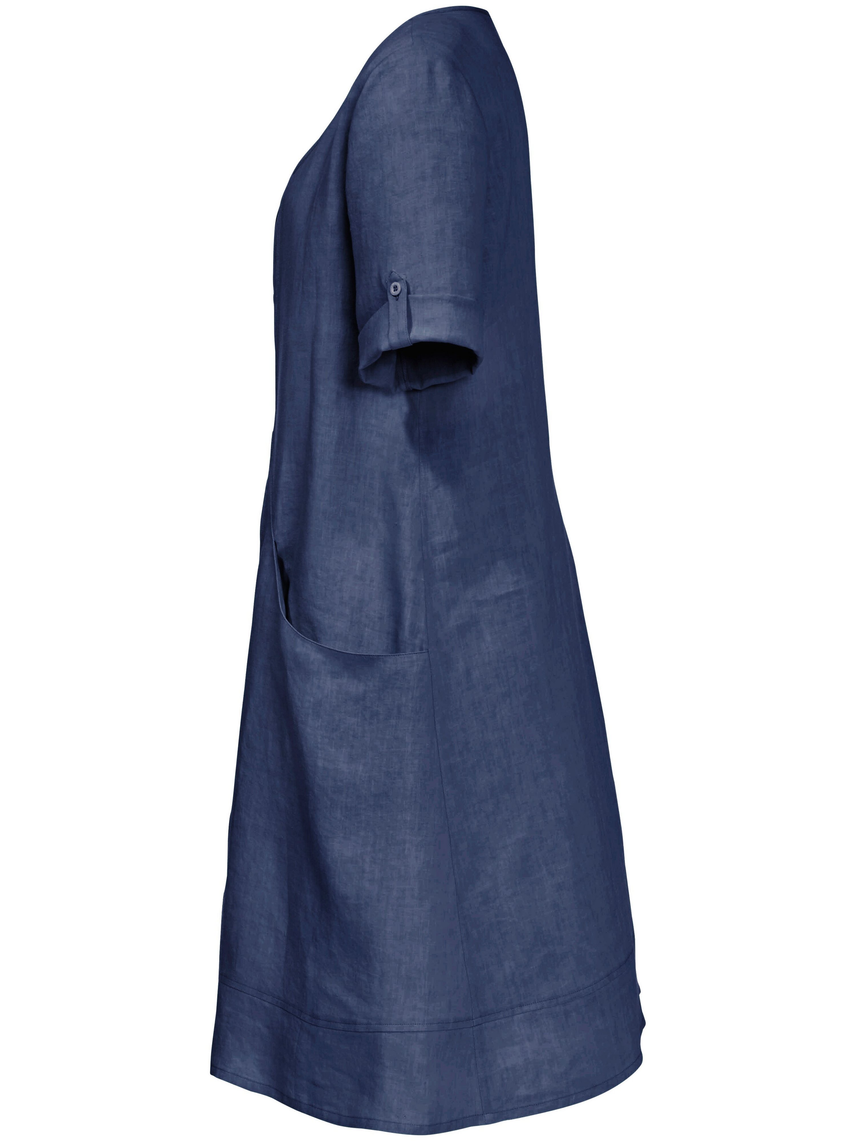 Kleid aus 100% Leinen mit 3/4-Arm