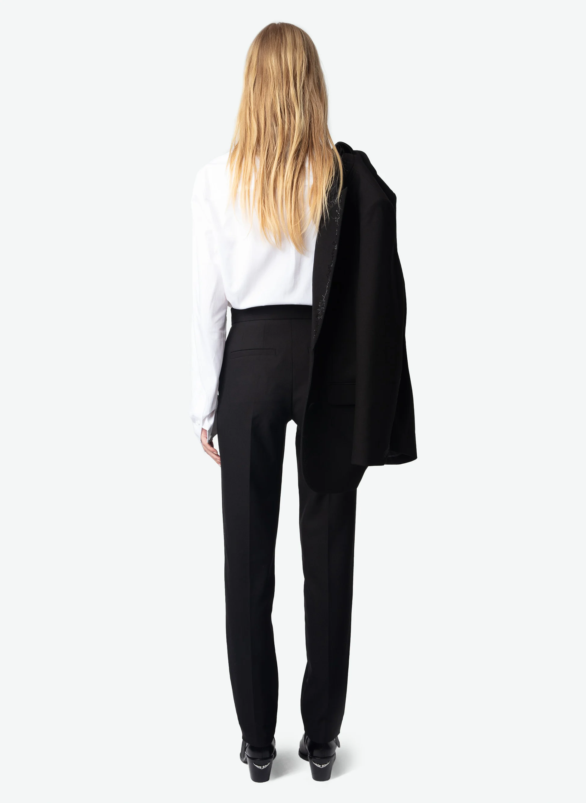 PANNY - Pantalon de costume droit | Noir