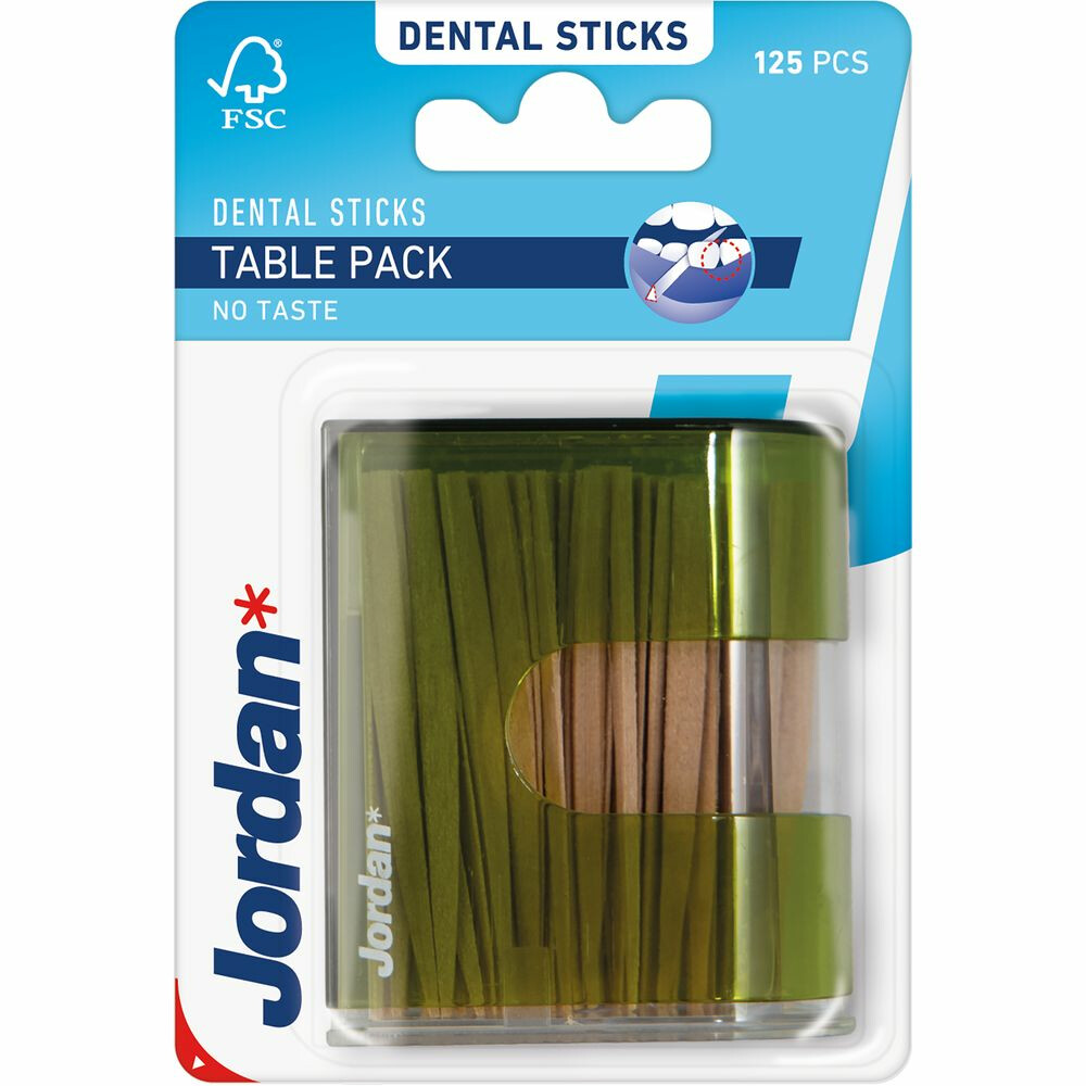 Jordan Tandenstokers Table Pack125 stuks