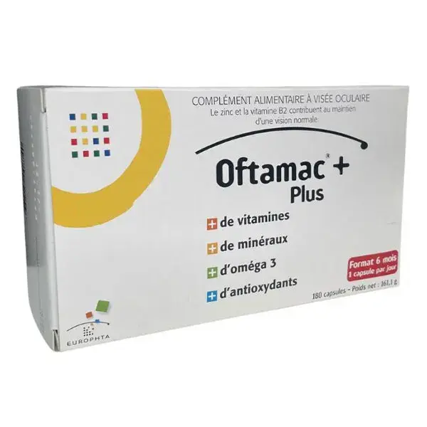 Oftamac PLUS Caixa com 60 cápsulas