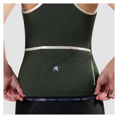 Débardeur Vélo Rogelli Abbey Vert/Sable Femme