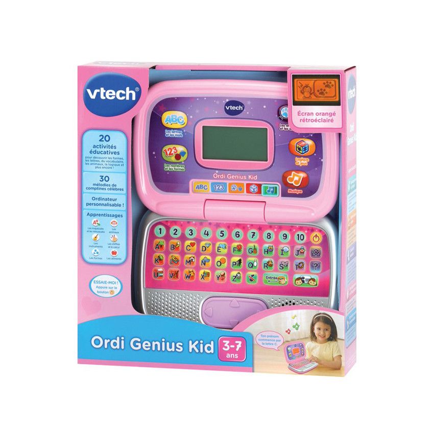Ordinateur Genius Kid - Rose - Ecru