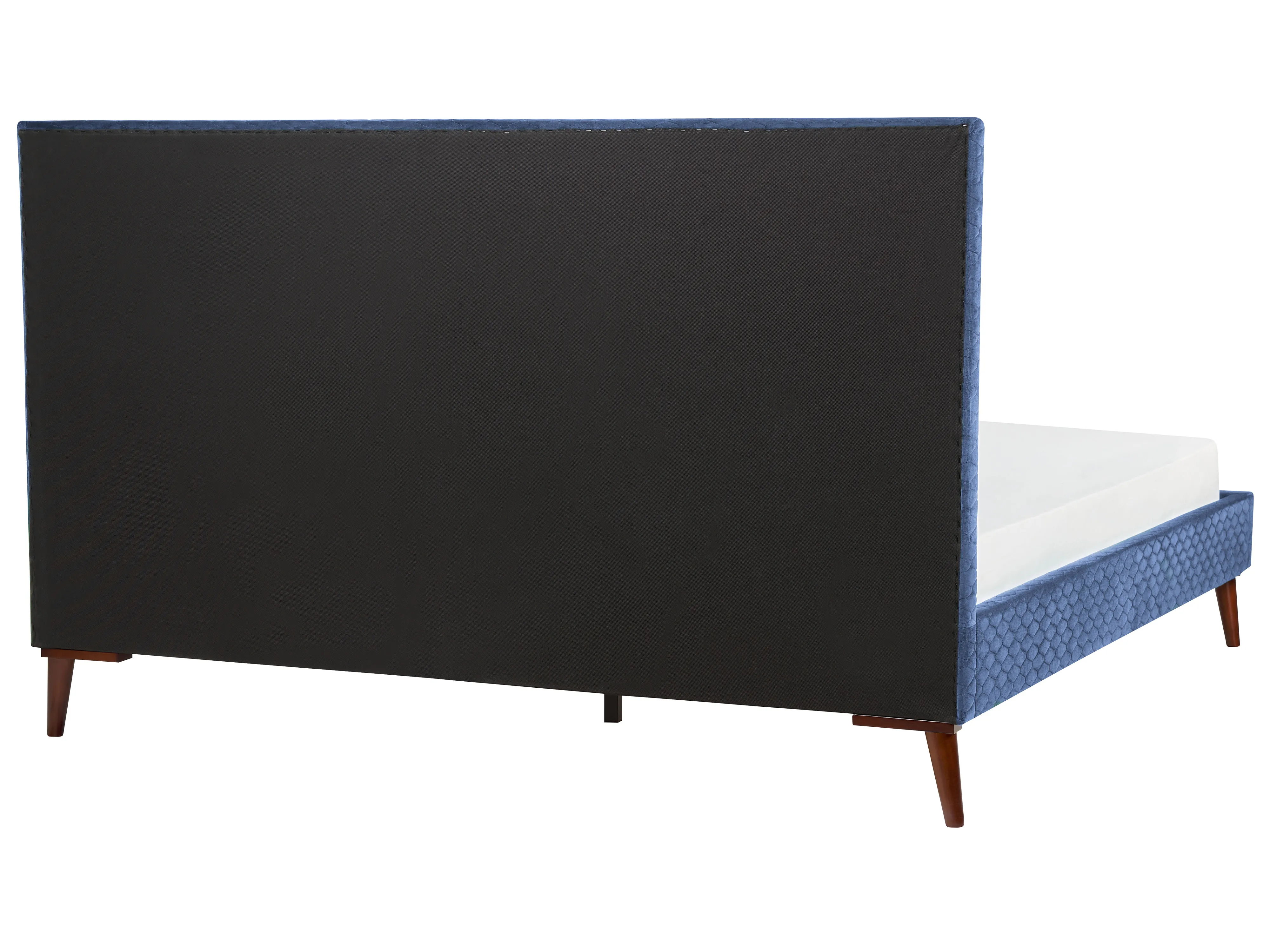 Bed Fluweel BAYONNE 180 x 200 cm Blauw