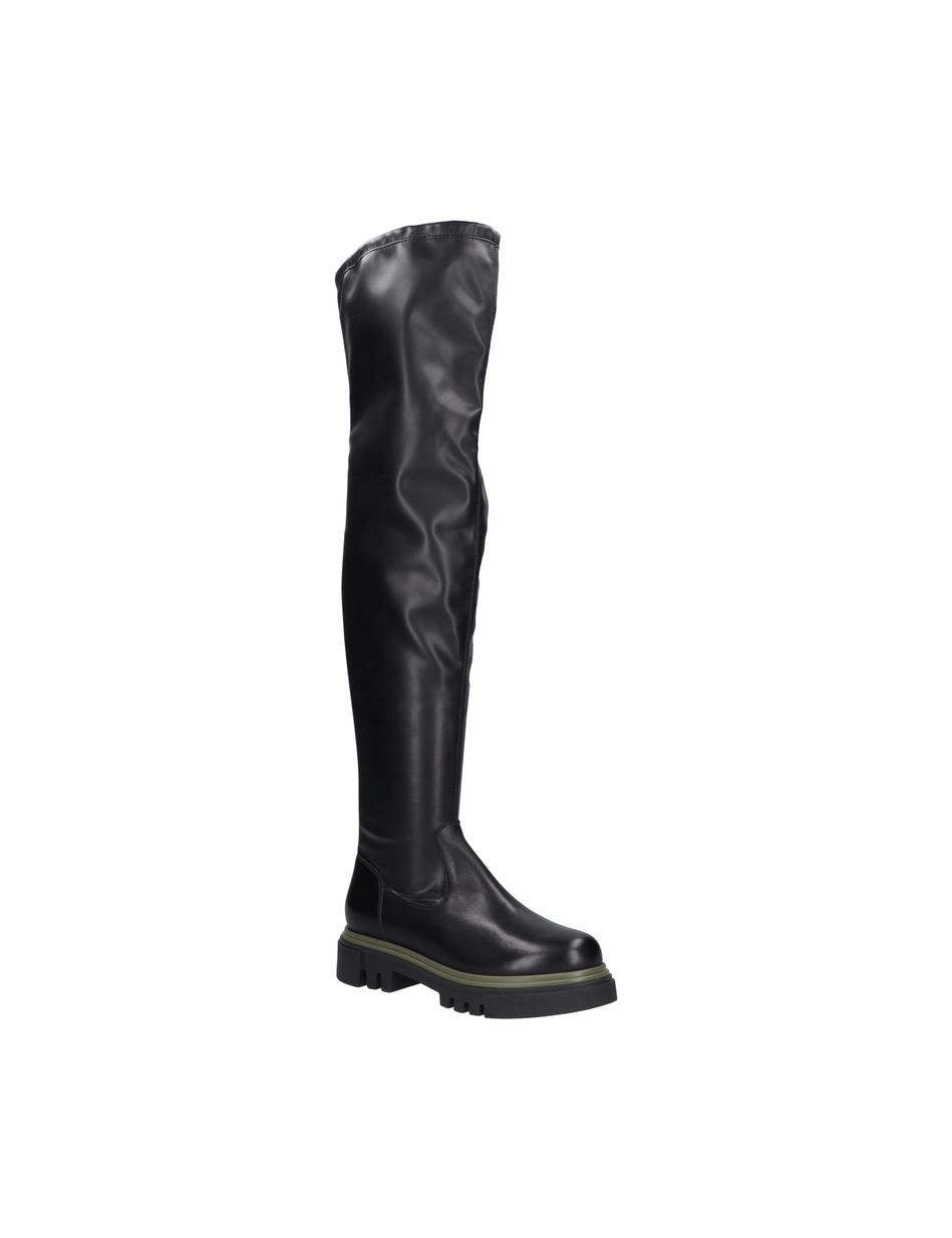Stiefel Corvara 02, schwarz-oliv