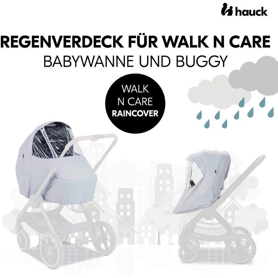 hauck Regenschutz Walk N Care Grey