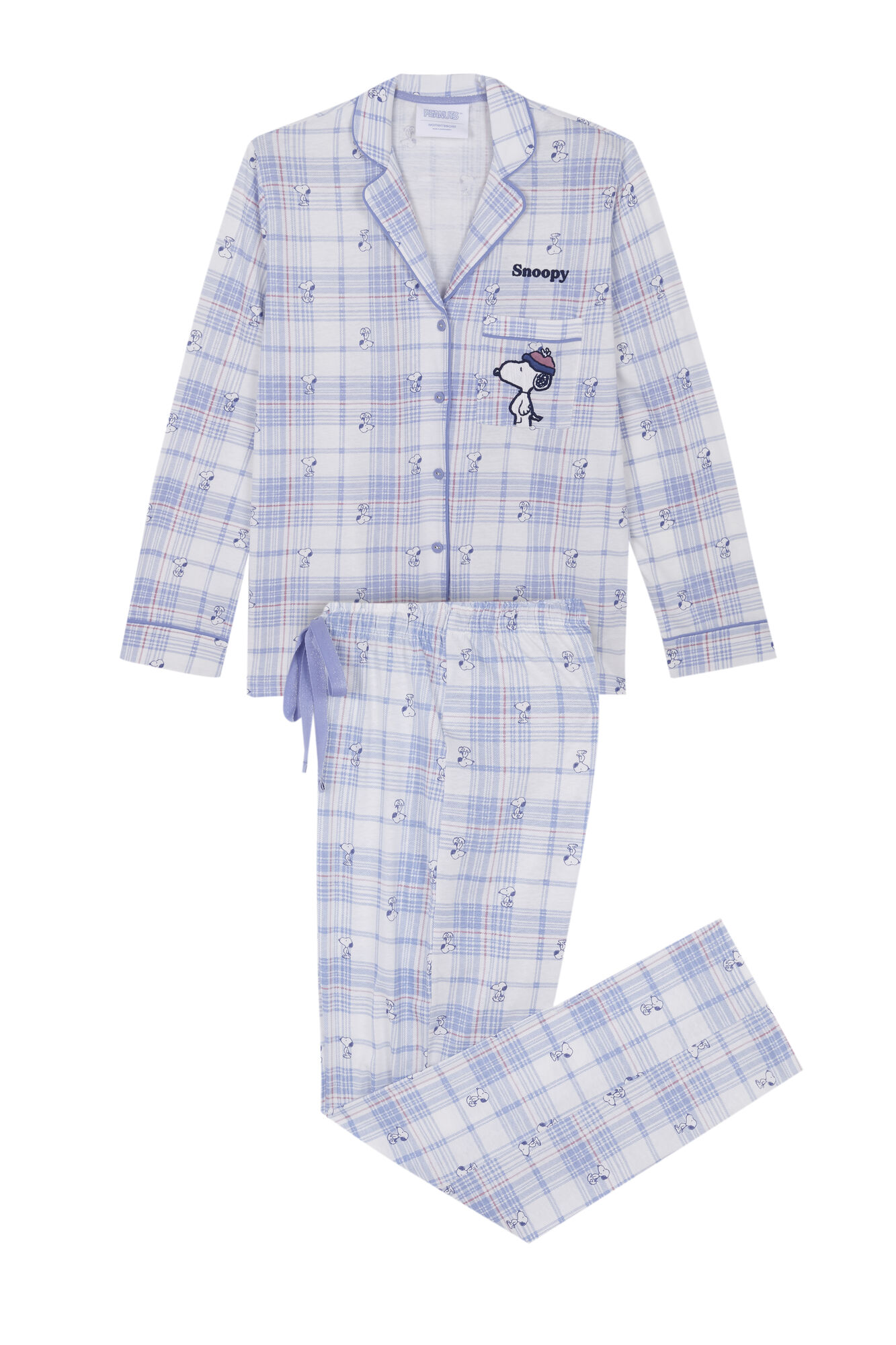 Pijama camisa Snoopy 100% algodão