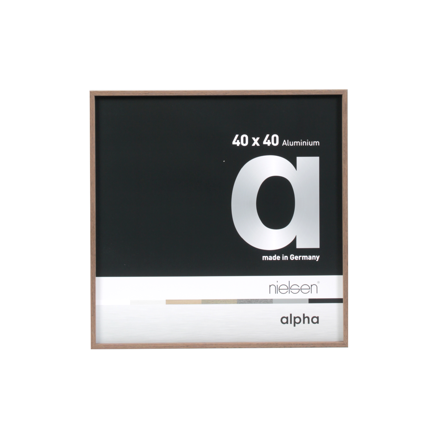 Alpha lijst 40x40 cm Apla lijst - Light Wenge
