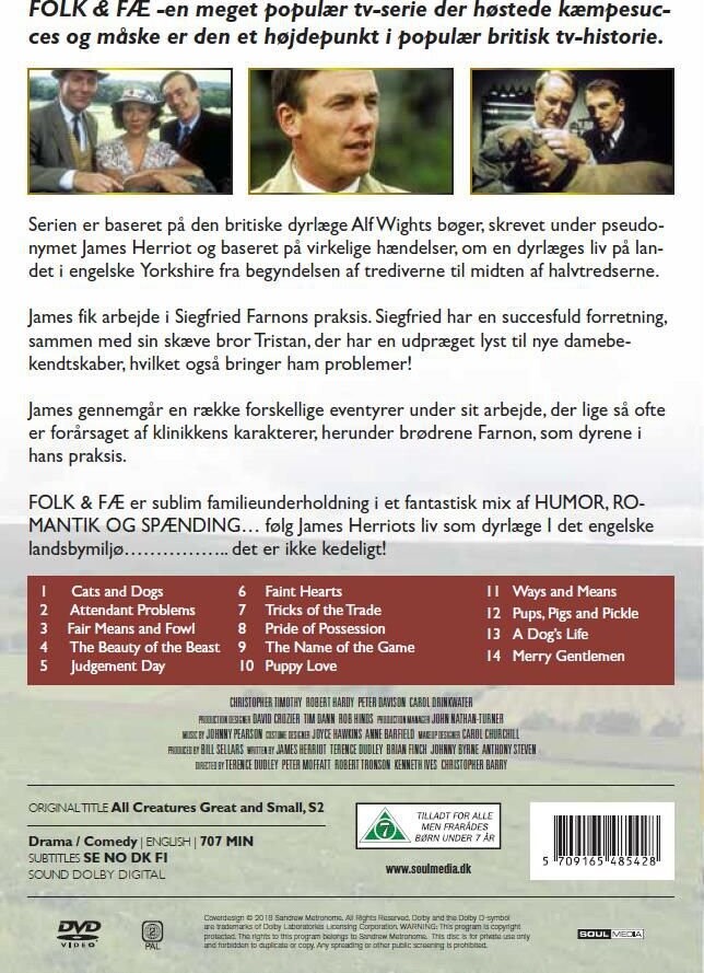 Folk Og Fæ / All Creatures Great And Small - Sæson 2 - DVD