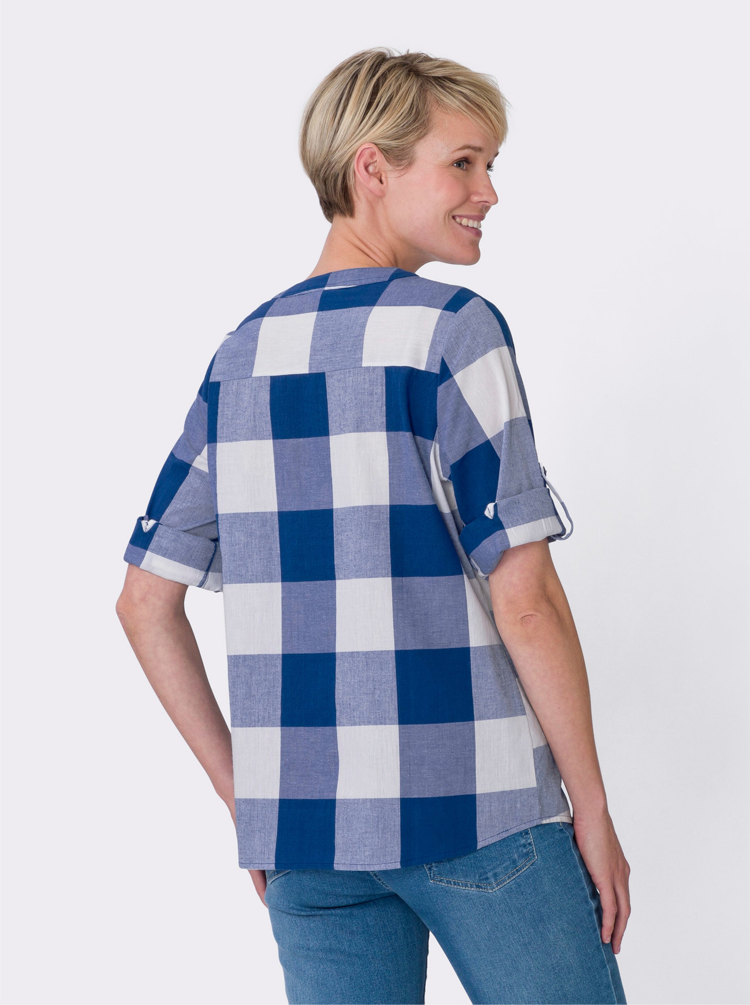 Karo-Bluse