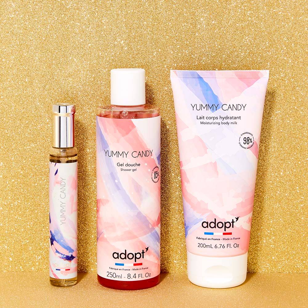 Yummy candy Coffret chalet eau de parfum 30 ml + gel douche + lait corps