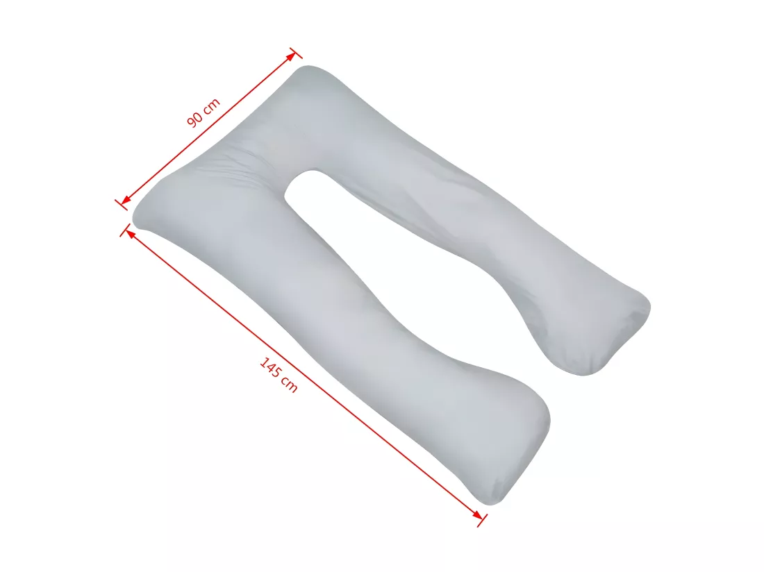 Coussin de grossesse 90x145 Gris
