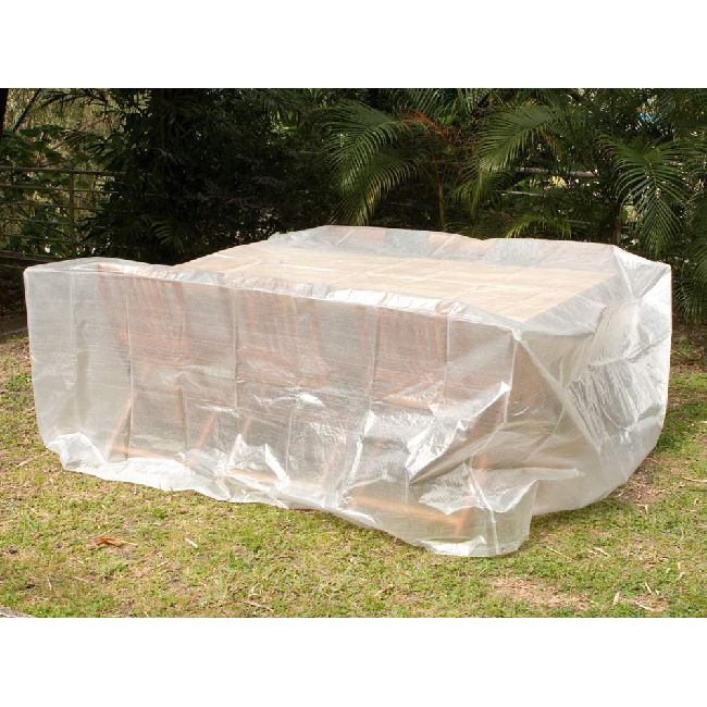 Housse de protection verte pour table de jardin
