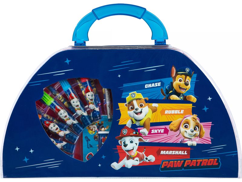 Undercover Malset Paw Patrol 51-teilig Praktischer Malkoffer