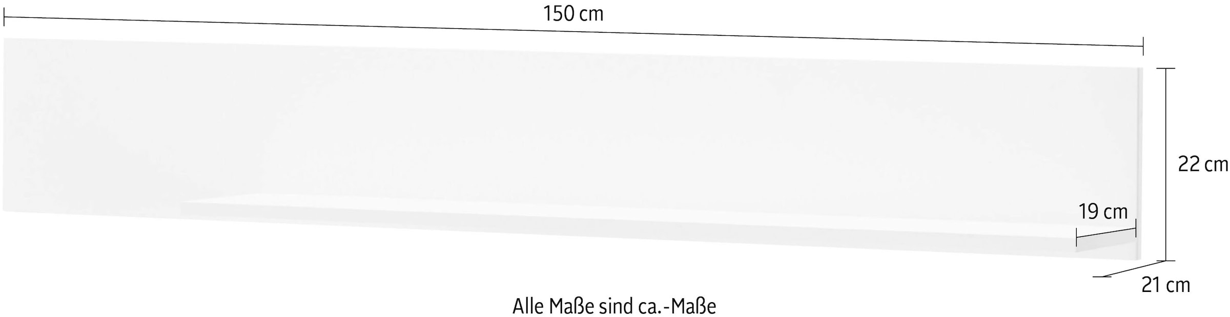 INOSIGN Wandboard »Hudson« in moderner Trendfarbe, Breite 150 cm