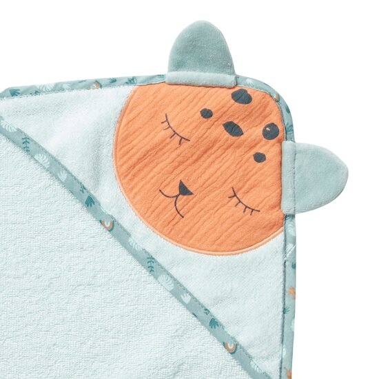 Au cœur de la jungle Cape de bain en éponge   Green Morning        75 x 75 cm   de               Petit à petit