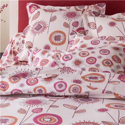 Linge de lit à fleurs