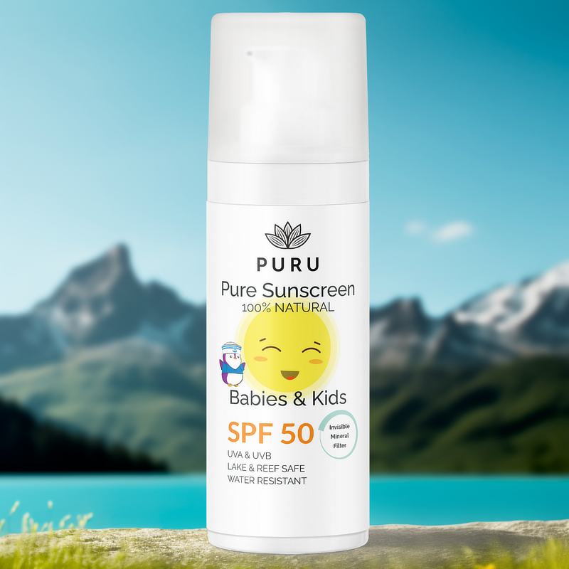 PURU Pure Sonnencreme Babys & Kinder Creme SPF50 Rundfl 50 ml
