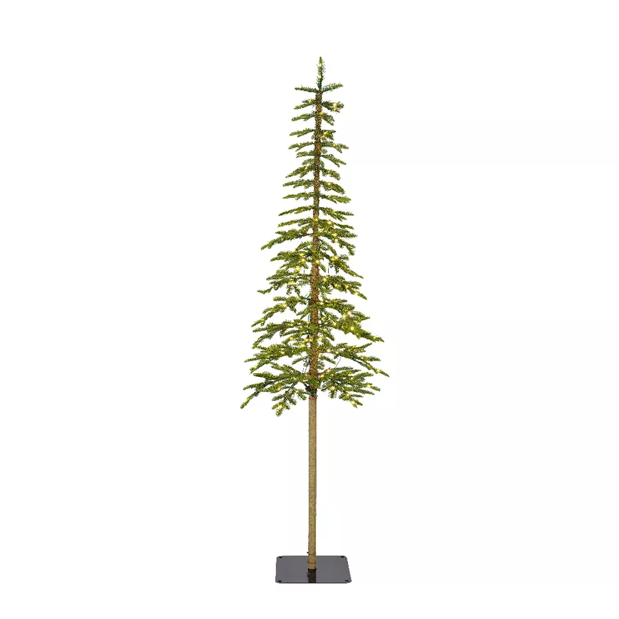 Sapin de Noël artificiel lumineux 200 LED H210 cm Sierra Vert sapin