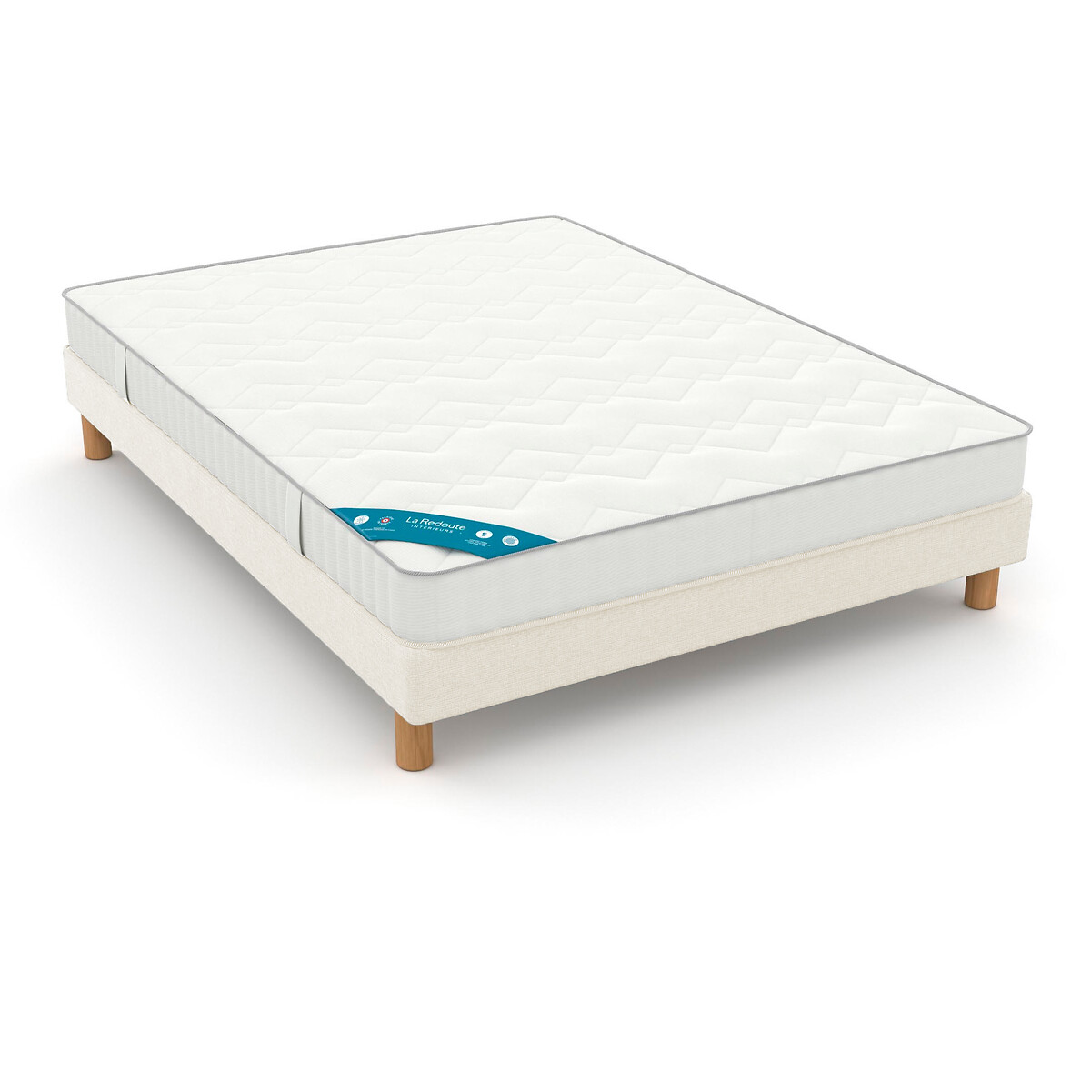 LA REDOUTE INTERIEURS<br>Colchão de espuma firme HD Alt.20cm + conjunto base