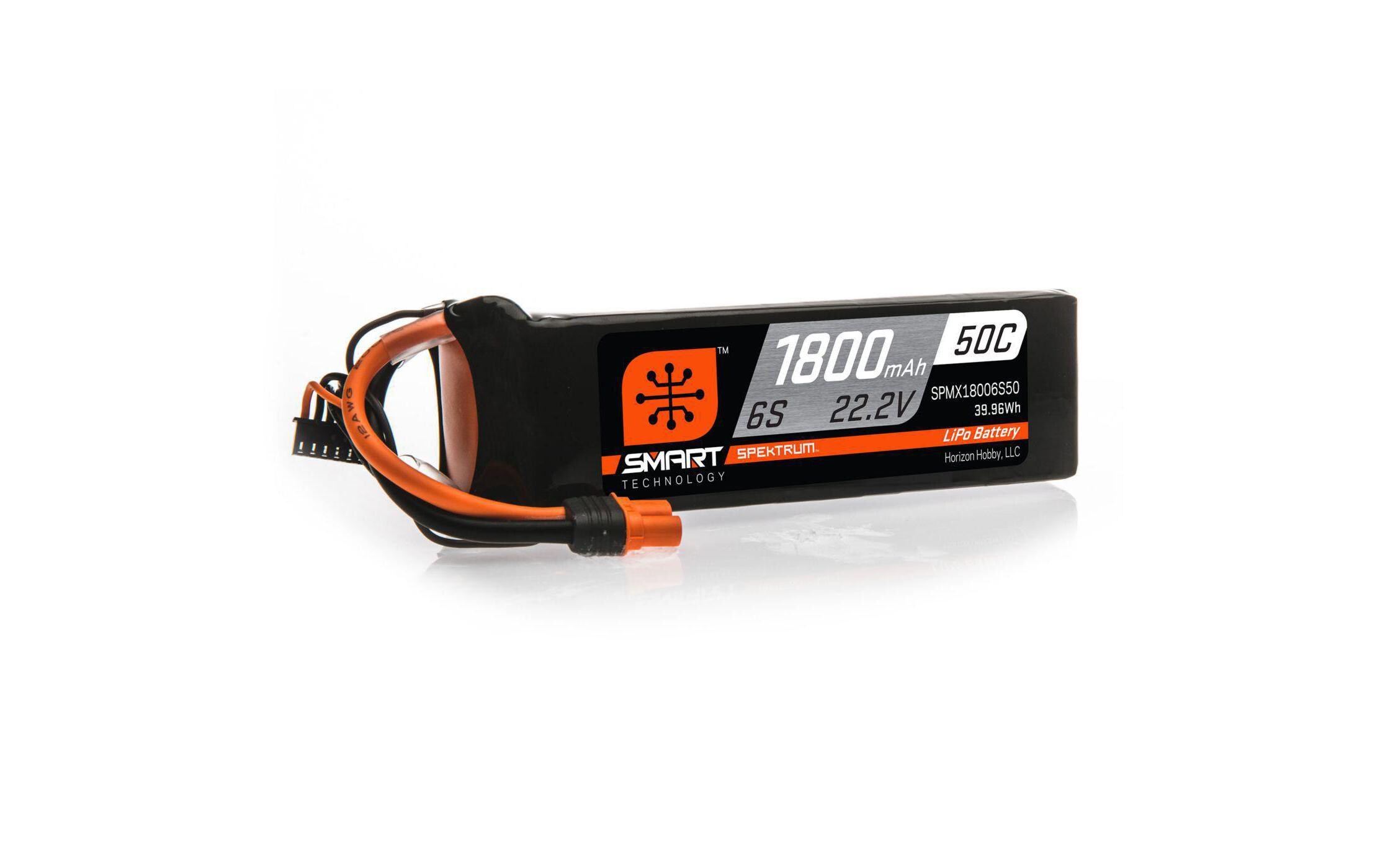 RC-Akku LiPo 1800 mAh 22.2 V 50C Smart6S LiPo-Akku für Flugmodelle