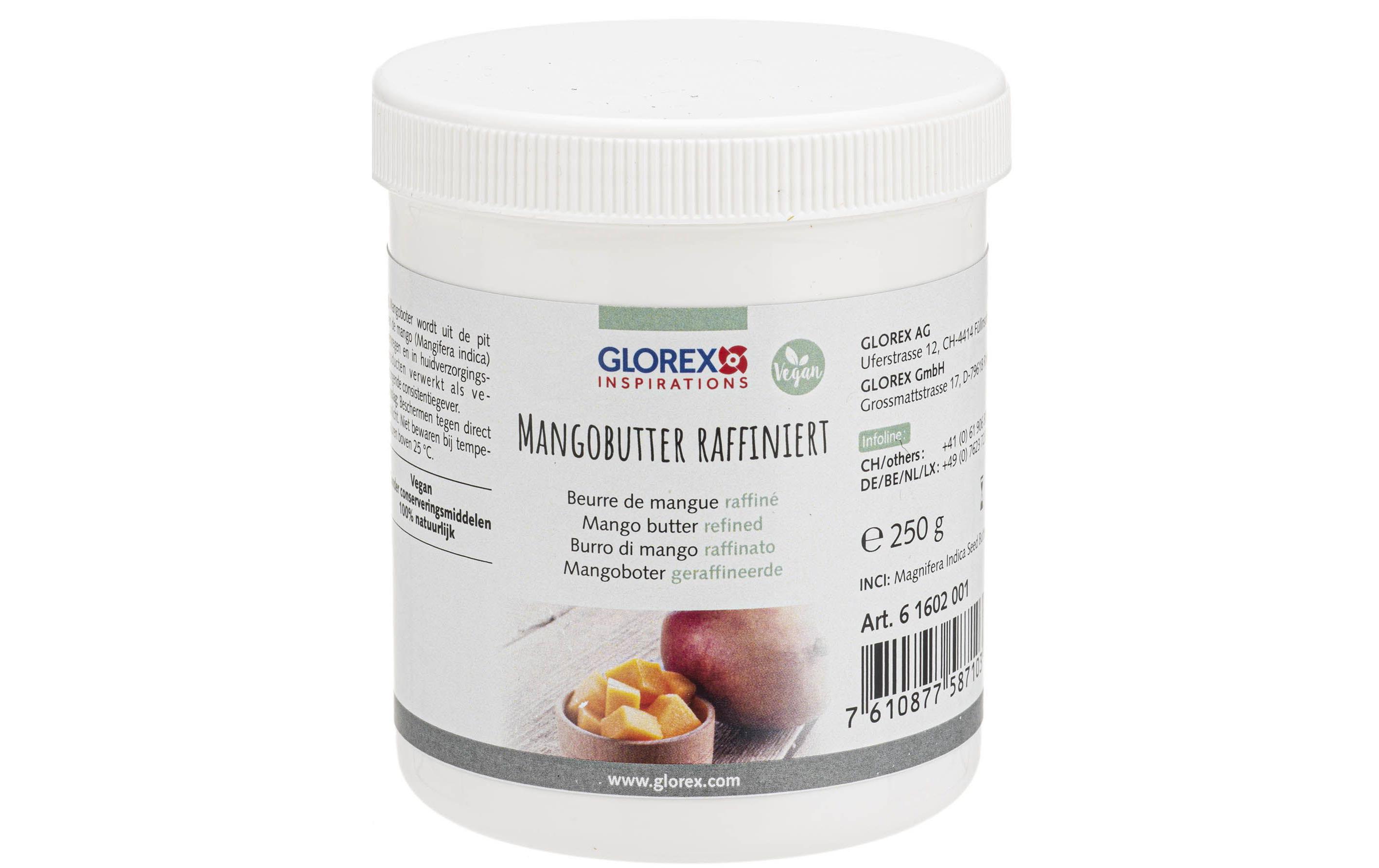Kosmetikbutter Mango raffiniert 250 gVegane Butter aus Mangokernen