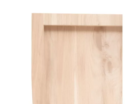 Comptoir de salle de bain 40x60x(2-4) cm bois massif non traité