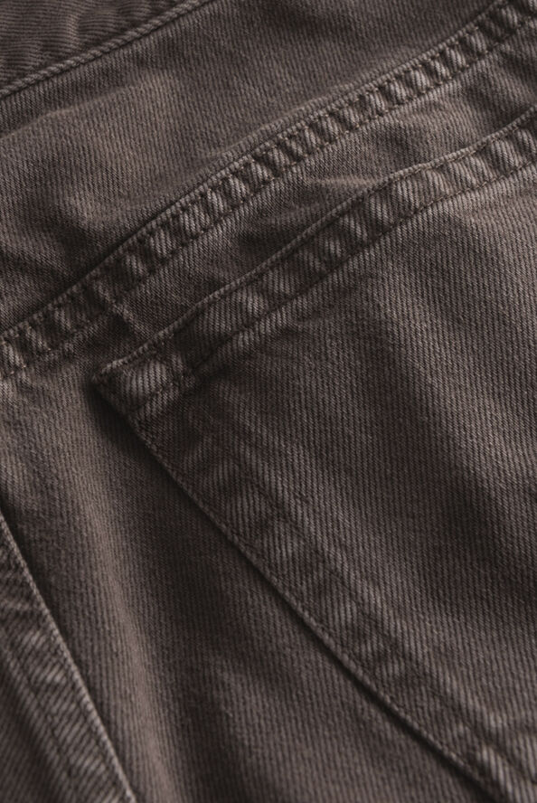 Wood Wood Al rigid denim straight fit Dark coffee