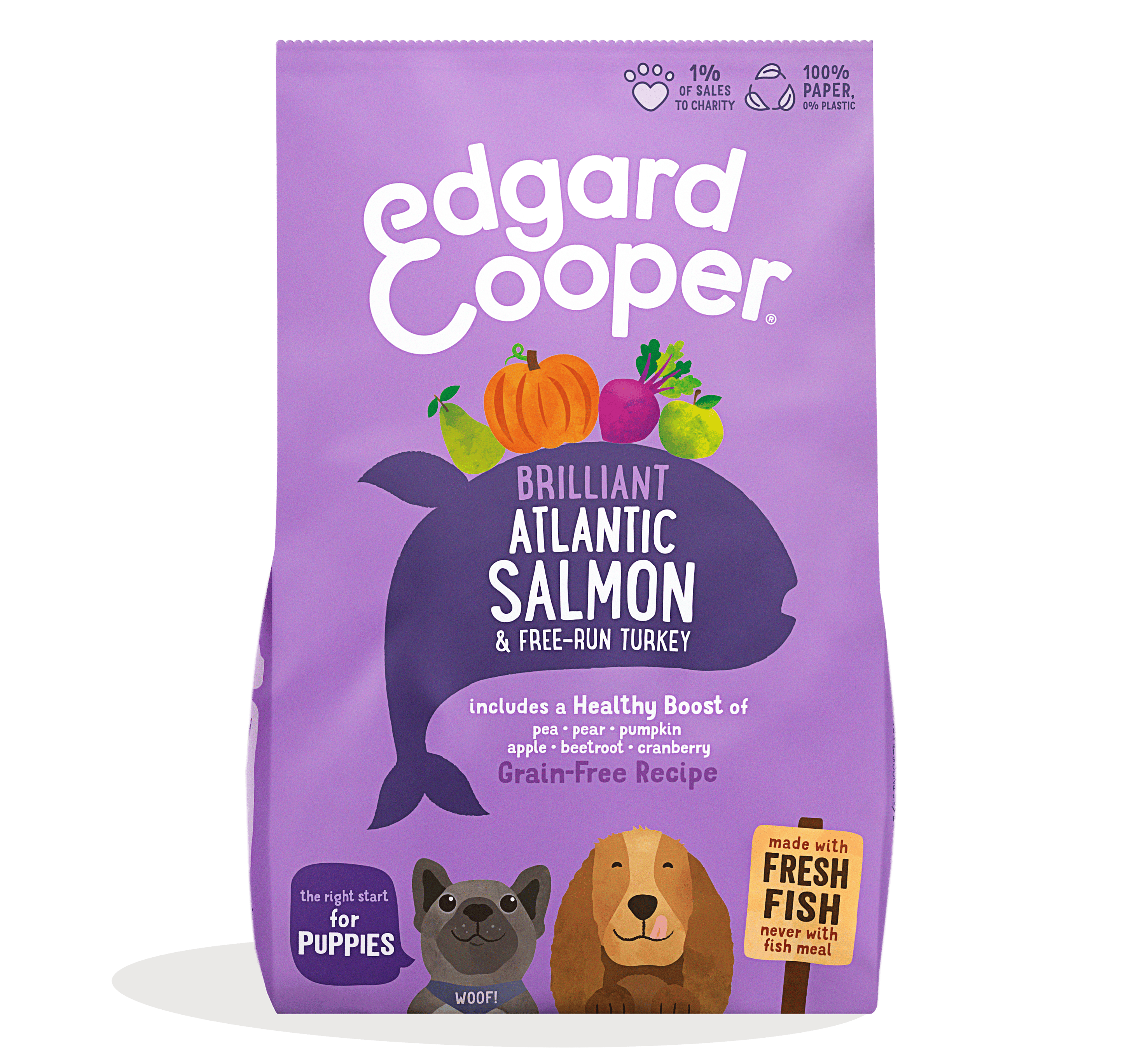 Edgard & Cooper Graanvrije Brokjes Zalm & Kalkoen Puppies | 7 kg | 11741