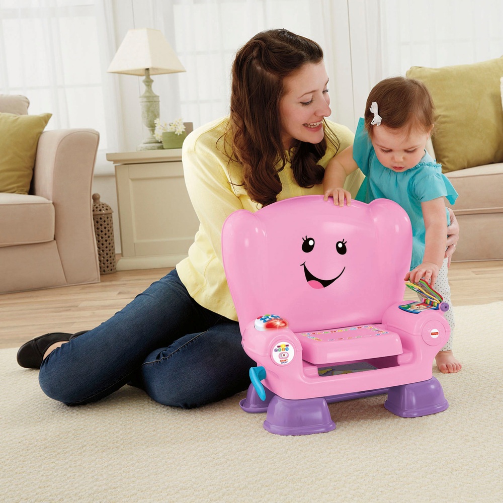 Fisher-Price Lachen & Lernen Smart Stages Aktivitätsspielzeug-Stuhl Rosa